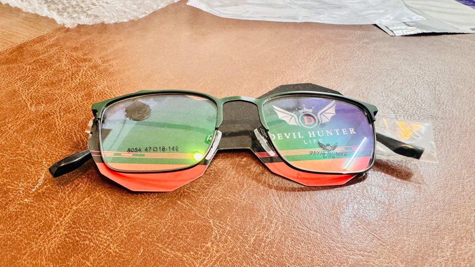 Automatic Zoom Eyebrow Frame Reading Glasses With Blue Light Protection